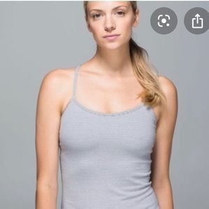 MWT gray lululemon power y tank